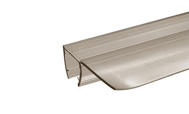 Уплотнитель для стекла 8 мм, полупрозрачный черный, 90°, стекло-стекло 2200 мм t215-2 BL купить в Воронеже