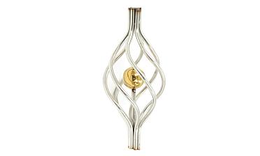 Декоративная вставка (корзинка) для стойки Ø25 мм, с золотым шаром k388-2 купить в Воронеже