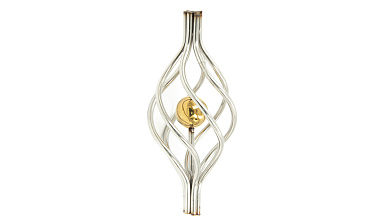 Декоративная вставка (корзинка) для стойки Ø25 мм, с золотым шаром k388-2 купить в Воронеже Декоративная вставка (корзинка) для стойки Ø25 мм, с золотым шаром k388-2 купить в Воронеже