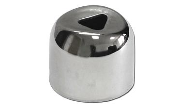 Наконечник штампованный (СПС) прямой 90° на трубу Ø25 мм, для поручня Ø38.1 мм, полированный, нержавеющий, AISI 304, k071 купить в Воронеже