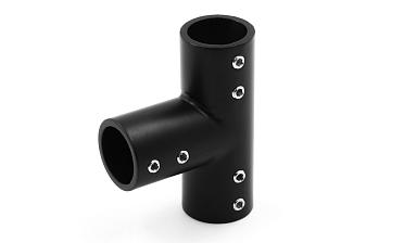 Соединитель-тройник для трубы 19 мм, нержавеющая сталь AISI 304, черная t902 BZn купить в Воронеже