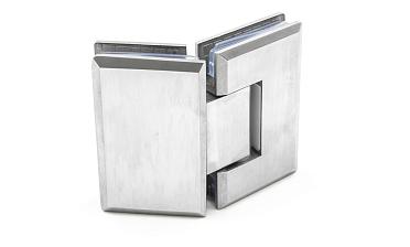 Петля для душевой стекло-стекло 90х55 мм, 135°, нержавеющая сталь AISI 304, шлифованная t302 SSS купить в Воронеже