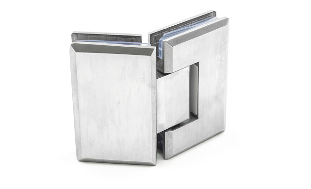 Петля для душевой стекло-стекло 90х55 мм, 135°, нержавеющая сталь AISI 304, шлифованная t302 SSS Петля для душевой стекло-стекло 90х55 мм, 135°, нержавеющая сталь AISI 304, шлифованная t302 SSS