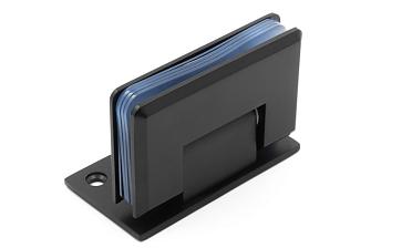 Петля для душевой стена-стекло 90х55 мм, 90°, односторонняя, цинк, черный t305 BZn купить в Воронеже