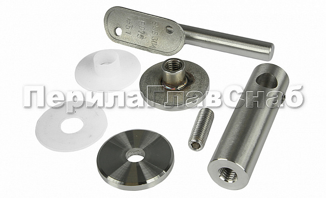 Выносной держатель поручня на стекло 8-20 мм, регулируемый, с ложементом, шлифованный, (AISI 304) k241 2 Выносной держатель поручня на стекло 8-20 мм, регулируемый, с ложементом, шлифованный, (AISI 304) k241 2