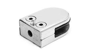 Стеклодержатель штампованный под стекло 10 мм (5+5 мм), на плоскость 40х24х54 полированный (AISI 304) k539-10 купить в Воронеже