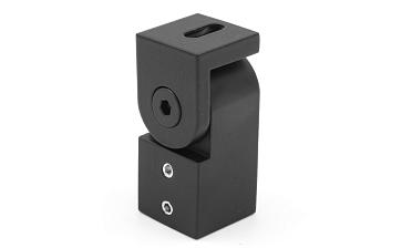 Держатель труба-стена, регулируемый, Ø19 мм, нерж., черный t908 BL купить в Воронеже