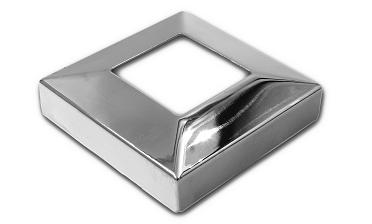 Низ стойки под трубу 40х40 мм, 82х82х0.8, высота 22 мм, полированный (AISI 304) k076 купить в Воронеже