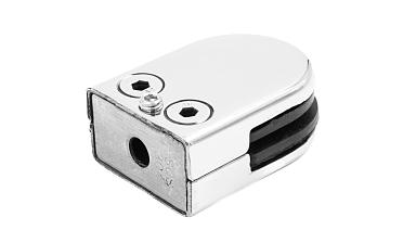 Стеклодержатель штампованный, под стекло 8 мм (4+4 мм), на плоскость 39х24х55 полированный (AISI 304) k539-2 купить в Воронеже