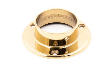 Фланец для трубы Ø50.8 мм, Ø90х3 мм, полированный, литой, золото k022-88 купить в Воронеже
