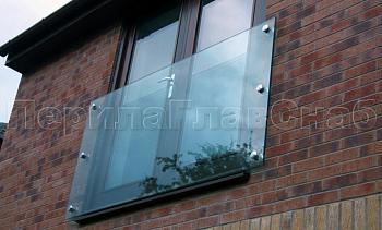 Ветрозащитное ограждение без стоек, на точечном креплении в торец в Воронеже. Готовые проекты ПерилаГлавСнаб