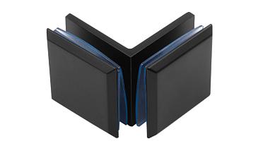 Коннектор для душевой кабины стекло-стекло 90°, 45х45, черный, t735 BZn купить в Воронеже