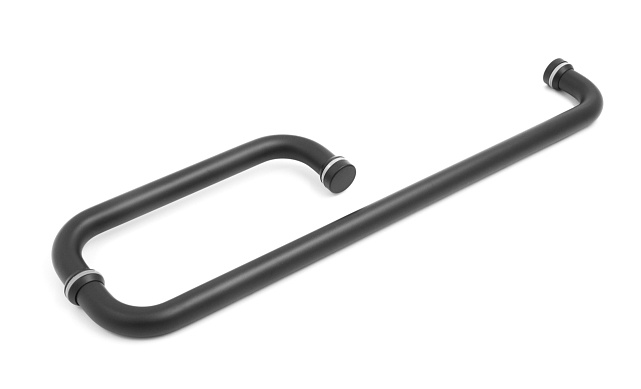 Дверная ручка 19х450х200 мм, черная, aisi 304 t626 BL Дверная ручка 19х450х200 мм, черная, aisi 304 t626 BL