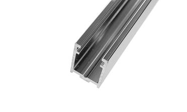 П-образный профиль 19x13, L=3000, под стекло 8 мм, алюминий полированный t758-3000 AL купить в Воронеже