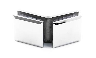 Коннектор для душевой стекло-стекло 135°, нержавеющая сталь AISI 304, полированная t736 PSS купить в Воронеже