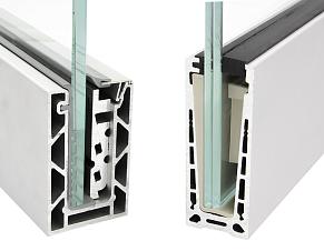 Алюминиевый профиль для стекла зажимной купить в Воронеже