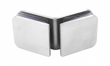 Коннектор для душевой кабины стекло-стекло 135° 45х45 мм шлифованный t726-2 SSS  купить в Воронеже