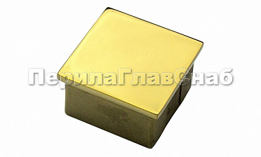 Заглушка для профильной трубы 40х40 мм, литая, полированная, под золото Фk224-88 купить в Воронеже Заглушка для профильной трубы 40х40 мм, литая, полированная, под золото Фk224-88 купить в Воронеже