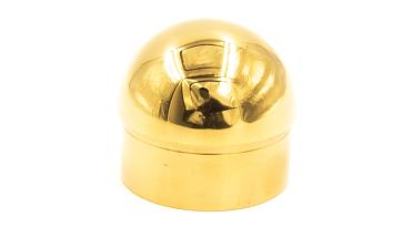 Заглушка для трубы Ø50.8х1.45 мм сферическая литая золотая k092-88 купить в Воронеже