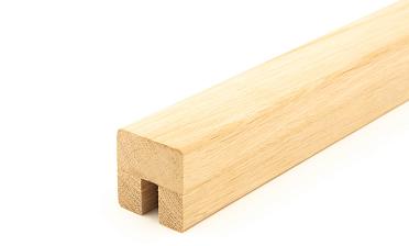 Дубовый поручень 40х40 некрашеный С ПАЗОМ, Премиум Ф-1077 купить в Воронеже