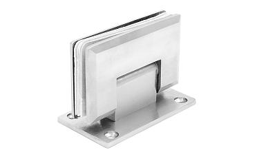 Петля для душевой кабины стена-стекло 90° 90х55 мм AISI 304, шлифованная  t301 SSS купить в Воронеже