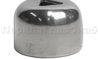 Наконечник штампованный (СПС) прямой 90° на трубу Ø16 мм, для поручня Ø38.1 мм, полированный, нержавеющий AISI 201 k211-3 купить в Воронеже