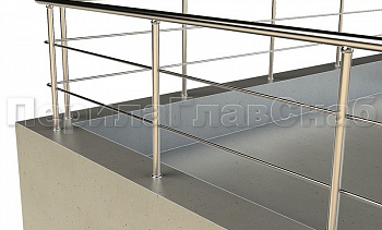 Ограждение на кровлю с ригельным заполнением в Воронеже. Готовые проекты ПерилаГлавСнаб Ограждение на кровлю с ригельным заполнением в Воронеже. Готовые проекты ПерилаГлавСнаб