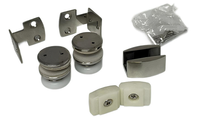 Комплект раздвижной системы на G-профиле, полированный t407 Комплект раздвижной системы на G-профиле, полированный t407