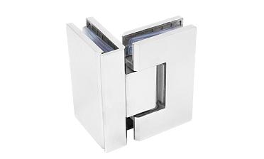 Петля для душевой стекло-стекло 90х55 мм, 90°, нержавеющая сталь AISI 304, полированная t304-2 PSS купить в Воронеже