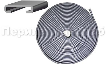 Поручень ПВХ пластиковый, цвет серый, на полосу 40х4 мм Ф-0681  купить в Воронеже