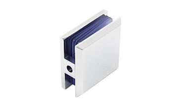 Коннектор для душевой кабины стена-стекло 45х45, цинк, вырез 67, цинк-хром полированный Фt730 PZn купить в Воронеже