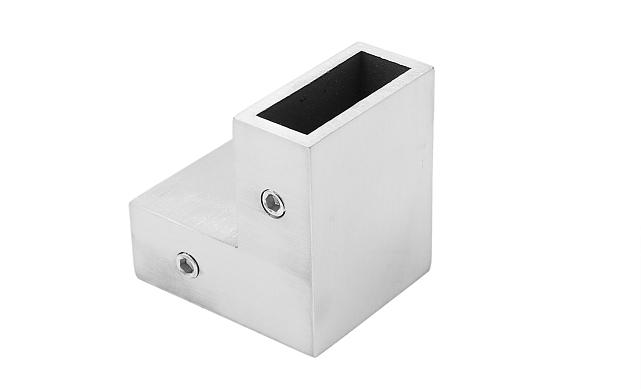 Соединитель труба-труба 90°, для трека 30х10 мм, 90°, AISI 304, шлифованный t460 SSS 5