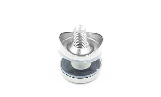 Стеклодержатель точечный для трубы Ø38.1 мм, штампованный, полированный (AISI 304) k074 4 Стеклодержатель точечный для трубы Ø38.1 мм, штампованный, полированный (AISI 304) k074 4