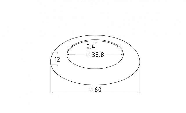 Низ стойки Ø38.1 мм, Ø60х0.4 мм, шлифованный (AISI 304) k015-2 2 Низ стойки Ø38.1 мм, Ø60х0.4 мм, шлифованный (AISI 304) k015-2 2