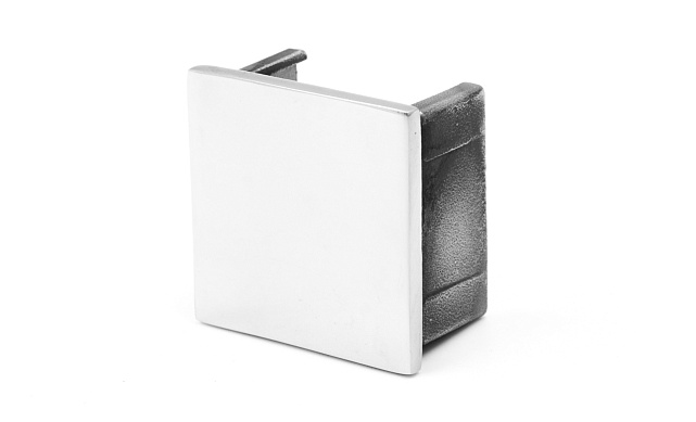 Заглушка для поручня с пазом 40x40 мм, полированная, хром (AISI 304) k547 4 Заглушка для поручня с пазом 40x40 мм, полированная, хром (AISI 304) k547 4