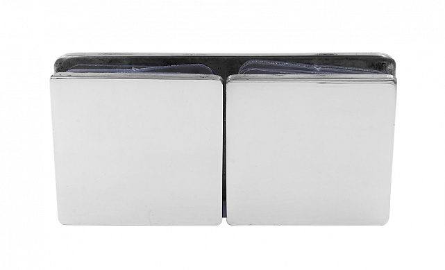 Коннектор для душевой кабины стекло-стекло 180° 45х45 мм латунь-хром, полированный 64 t724 PC 7 Коннектор для душевой кабины стекло-стекло 180° 45х45 мм латунь-хром, полированный 64 t724 PC 7