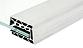 Комплект профиля зажимного для стекла 16мм и 8+8 , без отверстий, НЕАНОД. алюминий 100х60мм, т100-4-16 