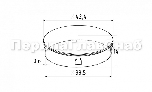 Заглушка на трубу Ø42.4 мм полированная штампованная (AISI 304) k348  2 Заглушка на трубу Ø42.4 мм полированная штампованная (AISI 304) k348  2