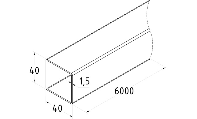 Труба профильная нержавеющая AISI 201, 40х40 мм, тройная полировка 800GRIT k808 2 Труба профильная нержавеющая AISI 201, 40х40 мм, тройная полировка 800GRIT k808 2