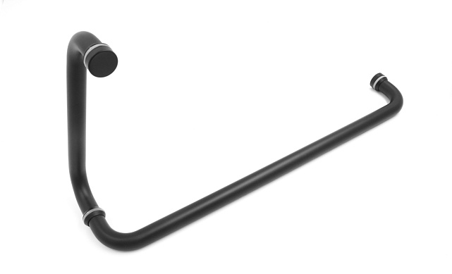 Дверная ручка 19х450х200 мм, черная, aisi 304 t626 BL 4 Дверная ручка 19х450х200 мм, черная, aisi 304 t626 BL 4