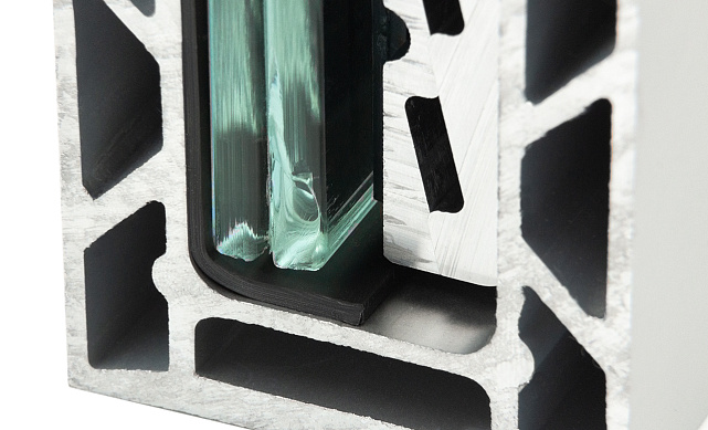 Комплект профиля зажимного для стекла 20мм и 10+10, с отверстием, НЕАНОД. алюминий 100х60мм, т100-2-20 8 Комплект профиля зажимного для стекла 20мм и 10+10, с отверстием, НЕАНОД. алюминий 100х60мм, т100-2-20 8