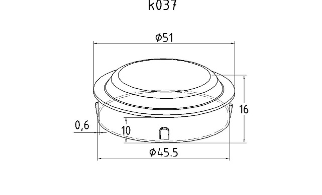 Заглушка фигурная забивная на трубу Ø50.8 мм (AISI 304) k037 2 Заглушка фигурная забивная на трубу Ø50.8 мм (AISI 304) k037 2