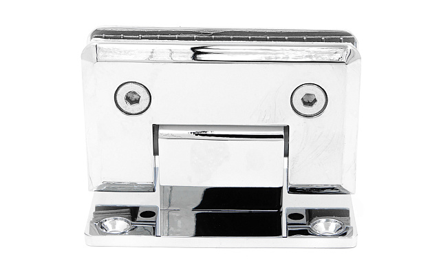 Петля для душевой кабины стена-стекло 90° 90х55 мм AISI 304 полированная t301 PSS 6