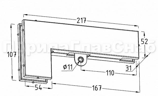 Фитинг угловой соединительный с ответной частью под замок со стопором, полированный t142 PSS 2