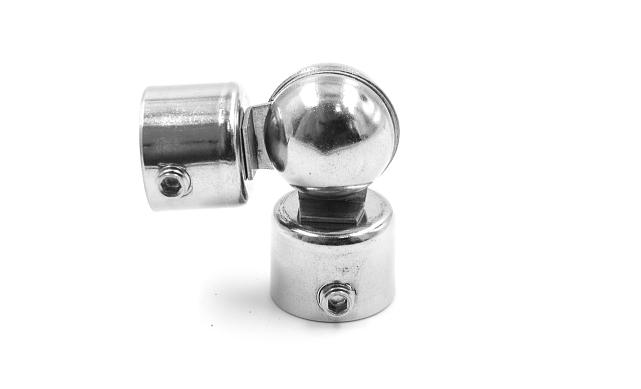 Поворот ригеля 12 мм, штампованный, регулируемый, шаровый, внешний (AISI 304) k251 3