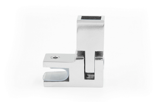 Выносное крепление к стеклу, для трубы 15х15 мм, полированный t806 PSS 4 Выносное крепление к стеклу, для трубы 15х15 мм, полированный t806 PSS 4