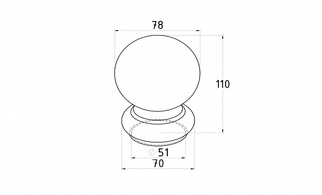 Наконечник шар на стойку Ø50.8 мм, штампованный, полированный, 400 Grit, AISI 201 k075-2 2 Наконечник шар на стойку Ø50.8 мм, штампованный, полированный, 400 Grit, AISI 201 k075-2 2