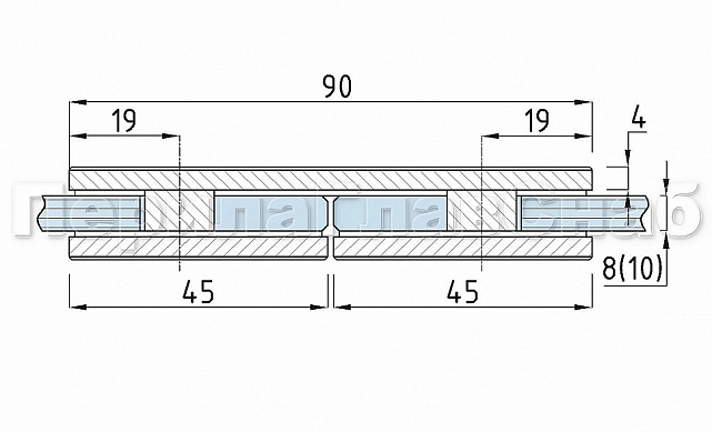 Коннектор для душевой кабины стекло-стекло 180° 45х45 мм латунь-хром, полированный 64 t724 PC 3 Коннектор для душевой кабины стекло-стекло 180° 45х45 мм латунь-хром, полированный 64 t724 PC 3