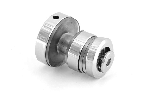 Крепление трека 30х10 к стеклу, AISI 304 полированная t449 PSS 3 Крепление трека 30х10 к стеклу, AISI 304 полированная t449 PSS 3