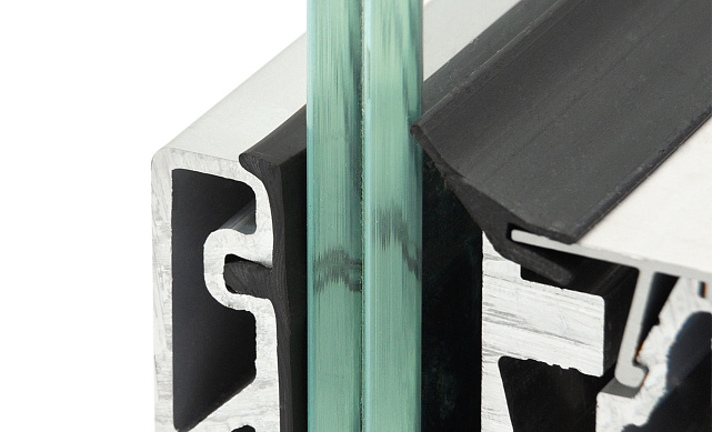 Комплект профиля зажимного для стекла 20мм и 10+10, с отверстием, НЕАНОД. алюминий 100х60мм, т100-2-20 9 Комплект профиля зажимного для стекла 20мм и 10+10, с отверстием, НЕАНОД. алюминий 100х60мм, т100-2-20 9